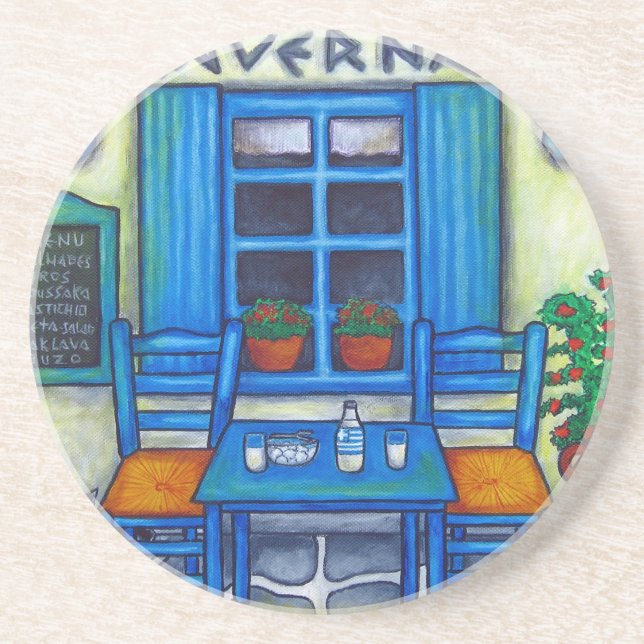 Grekiska Taverna Underlägg av Lisa Lorenz (Framsidan)
