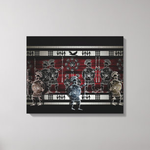 Grekiska Teckning Canvastryck