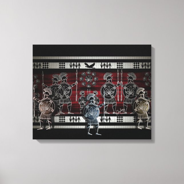 Grekiska Teckning Canvastryck (Framsida)