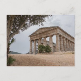 Grekiska templet i Segesta, Sicilien Vykort