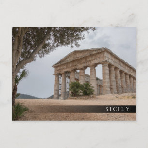 Grekiska templet i Segesta, Sicilien Vykort