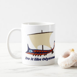 Grekiska trireme: Tycker det om Odysseus? Kaffemugg