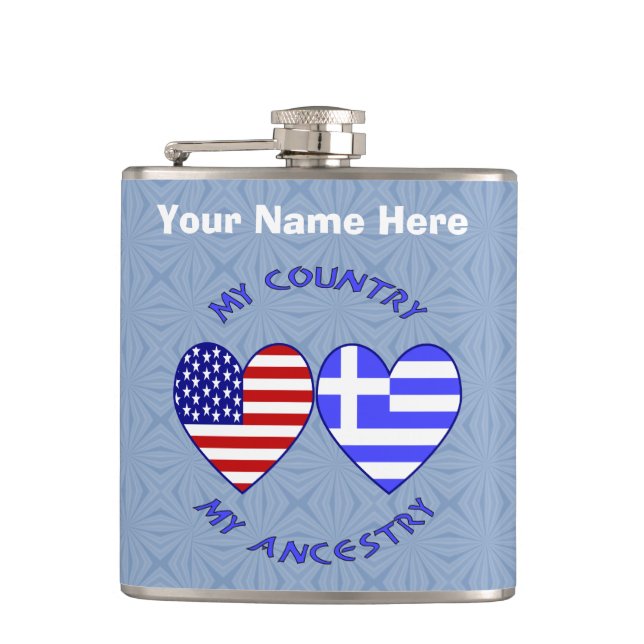 Grekiska USA Land Ancestry Fickplunta (Framsidan)