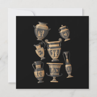 Grekiska Vas Pottery Ceramics Porcelain Hobby Gift Inbjudningar