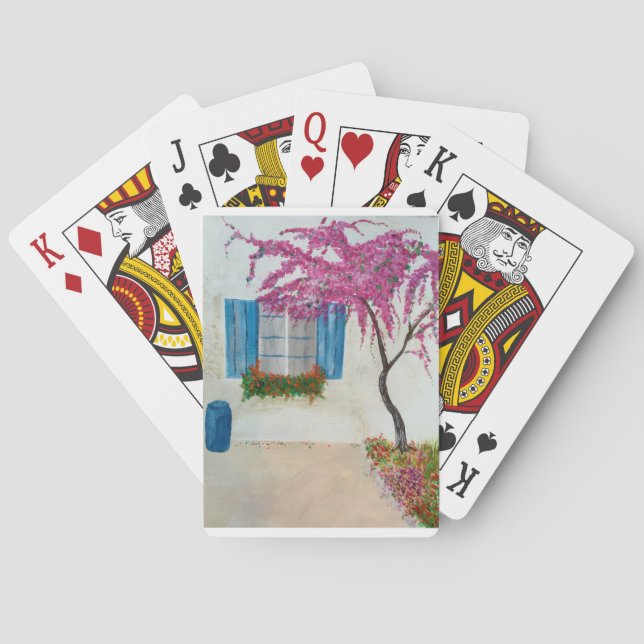 Grekiskt fönster casinokort (Baksidan)