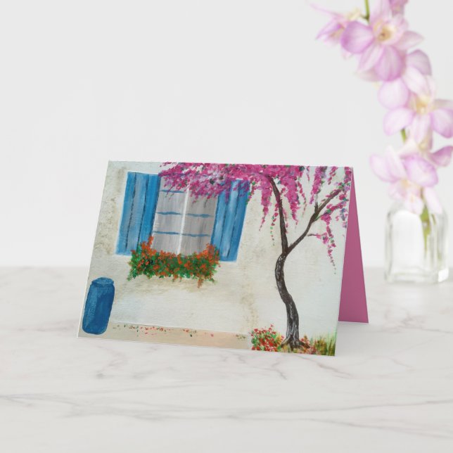 Grekiskt fönster kort (Orkide)