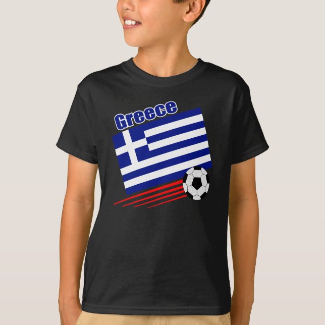 Grekiskt fotbolllag t-shirt (Framsida)