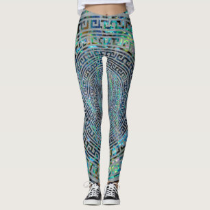 Grekiskt slingringarmönster för cirkulär - leggings