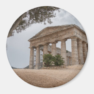 Grekiskt tempel på Segesta, Sicily Magnet