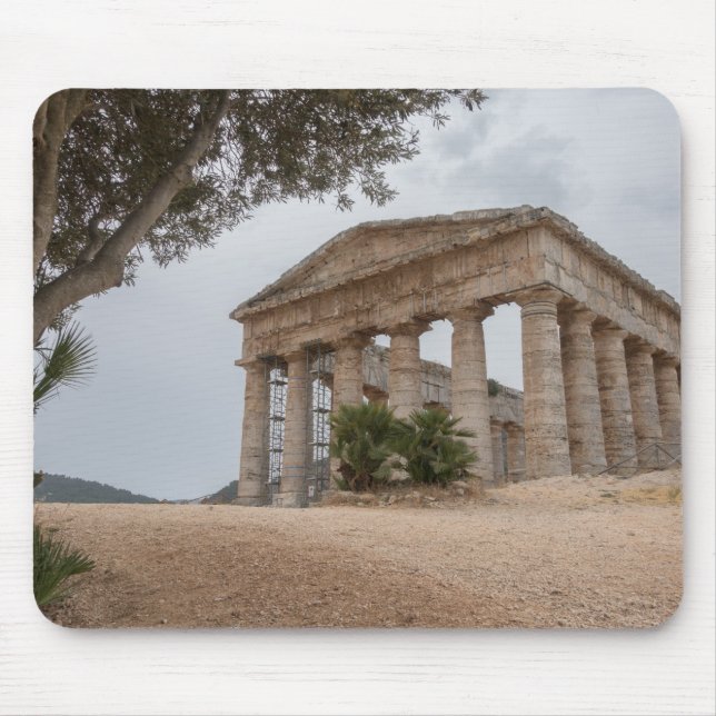 Grekiskt tempel på Segesta, Sicily Musmatta (Framsidan)
