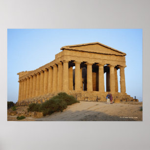 Grekiskt tempel poster