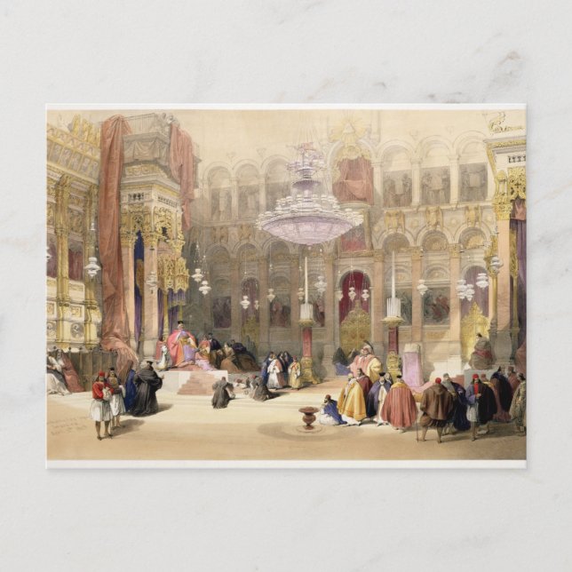 Grekkyrka av den heliga sepulchren, Jerusalem, Apr Vykort (Framsida)