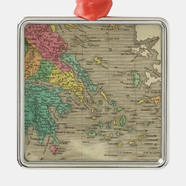 Grekland 10 julgransprydnad metall (Framsidan)