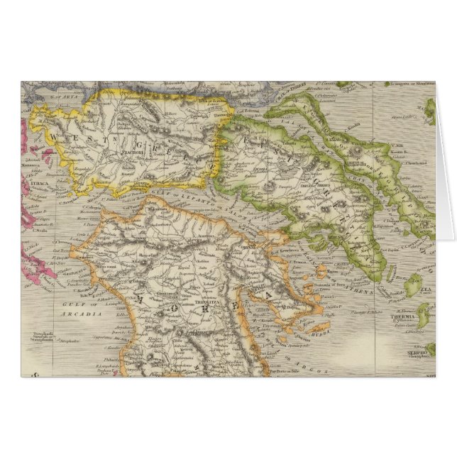 Grekland 11 hälsningskort (Framsidan Horizontal)