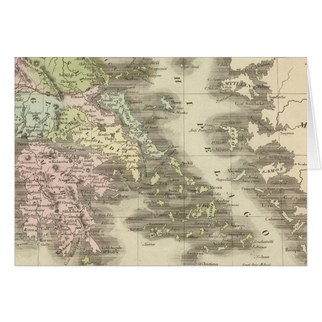 Grekland 11 hälsningskort (Framsidan Horizontal)