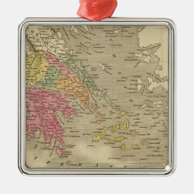 Grekland 12 julgransprydnad metall (Framsidan)