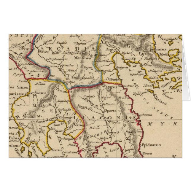 Grekland 14 hälsningskort (Framsidan Horizontal)