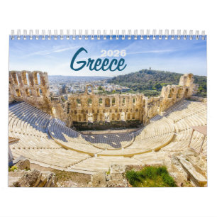 Grekland 2026 Foto Väggkalender – Natursköna Grekl Kalender