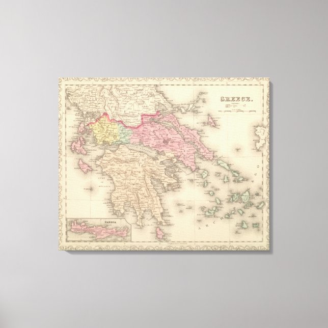 Grekland 4 canvastryck (Framsida)