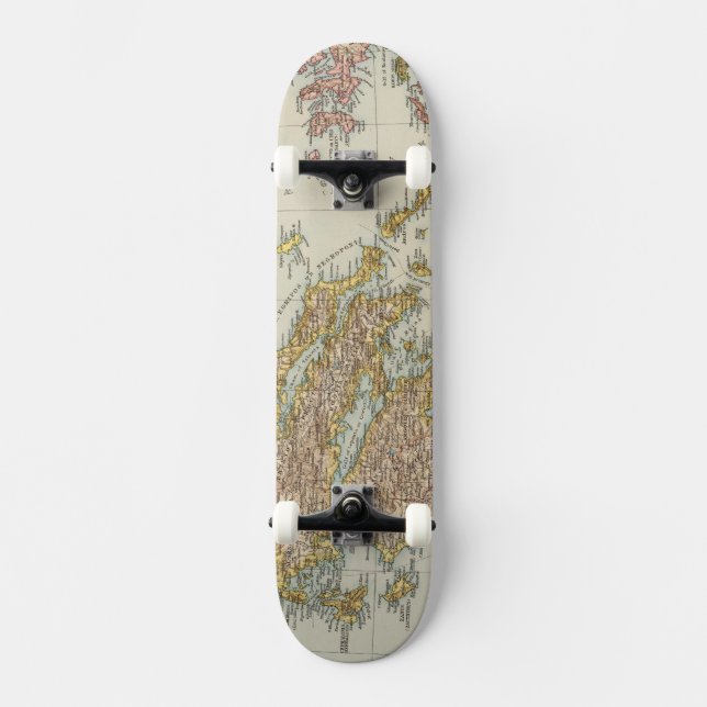 Grekland 4 mini skateboard bräda 18,7 cm (Framsida)