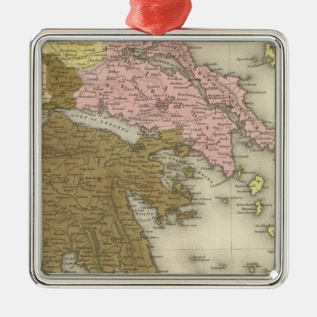 Grekland 7 julgransprydnad metall (Framsidan)