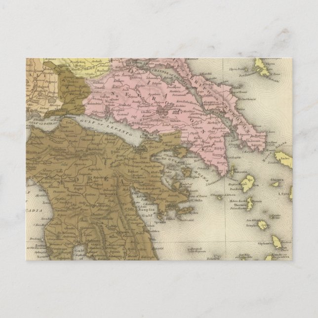 Grekland 7 vykort (Framsida)