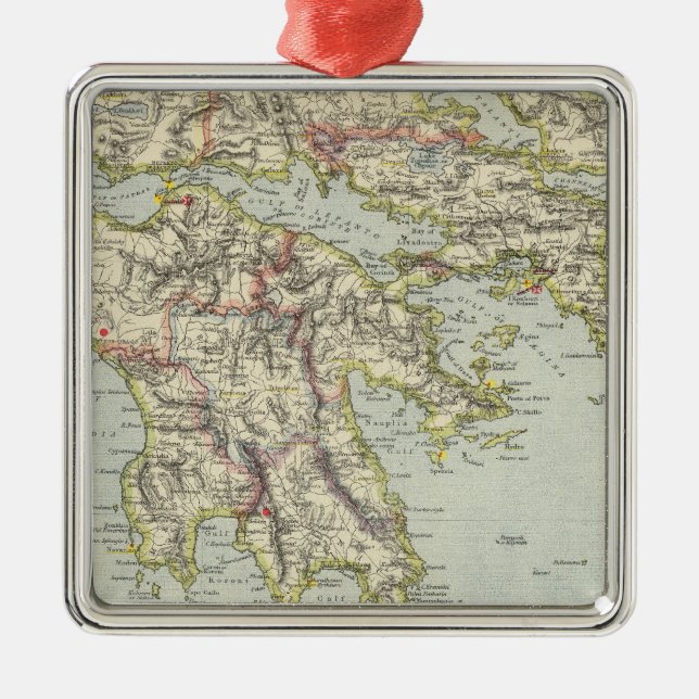 Grekland 8 julgransprydnad metall (Framsidan)