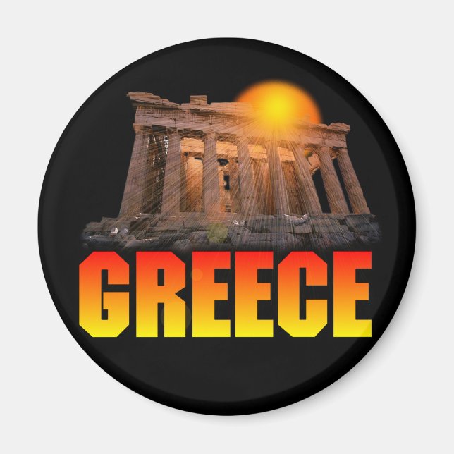 Grekland - Akropolis Magnet (Framsidan)