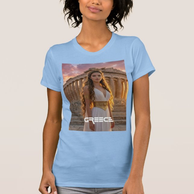 Grekland - Akropolis T Shirt (Framsida)