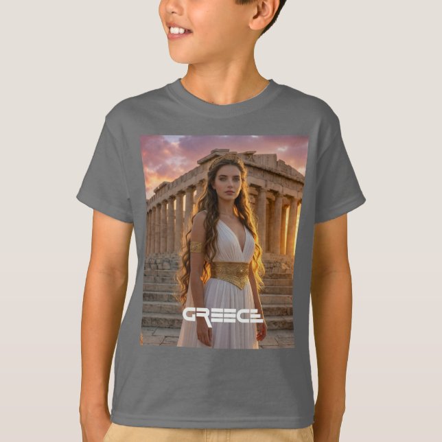 Grekland - Akropolis T Shirt (Framsida)