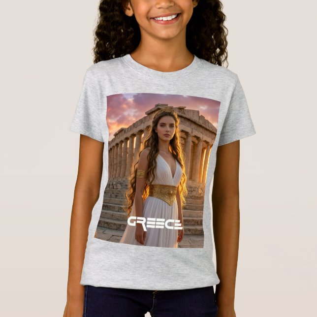 Grekland - Akropolis T Shirt (Framsida)