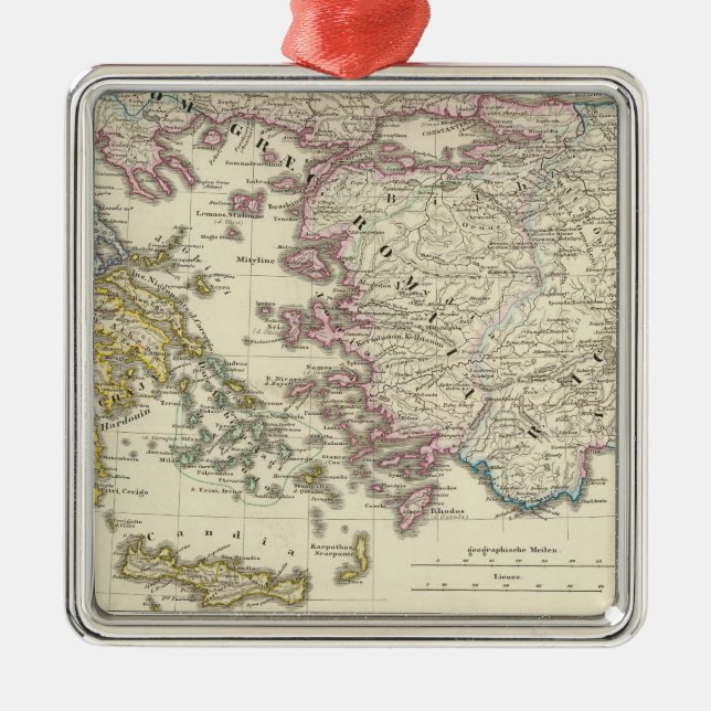 Grekland Asien minderårig Julgransprydnad Metall (Framsidan)