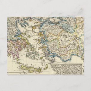 Grekland, Asien, mindre 1453 Vykort