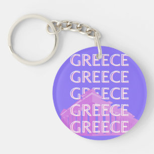 Grekland, Aten Travel Art, Retro Travel Art