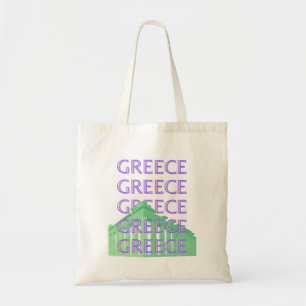 Grekland, Aten Travel Art Tygkasse
