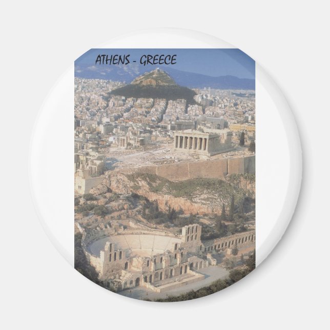 Grekland Atens ördion Parthenon (St.K.) Magnet (Framsidan)