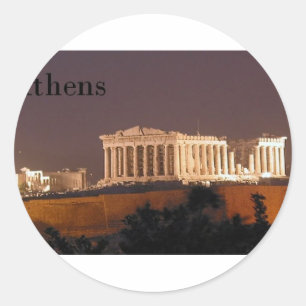 Grekland Athens Parthenon (St.K) Runt Klistermärke