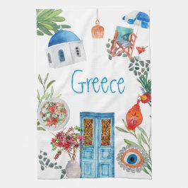 Grekland Breeze Kitchen Towel Kökshandduk