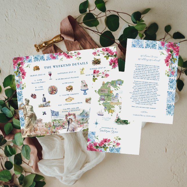 Grekland Bröllop Helg Välkomsthälsning (Skapare uppladdad)