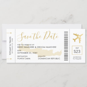 Grekland Bröllop Kreta Karta Biljett Spara datum Spara Datumet