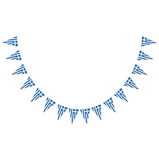 Grekland Bunting Flaggor (Alla)