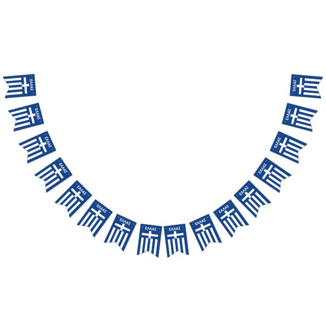 Grekland Bunting Flaggor (Alla)