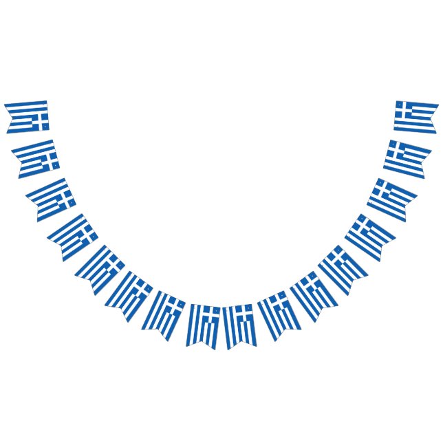 Grekland Bunting Flaggor (Alla)