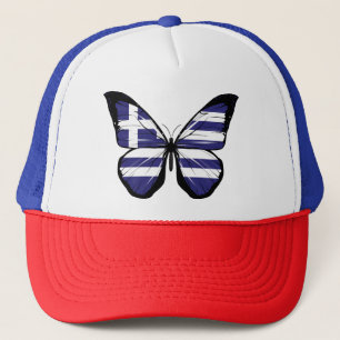 Grekland Butterfly Flagga Keps