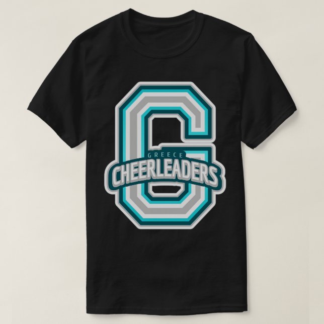 Grekland Cheerledare T Shirt (Design framsida)