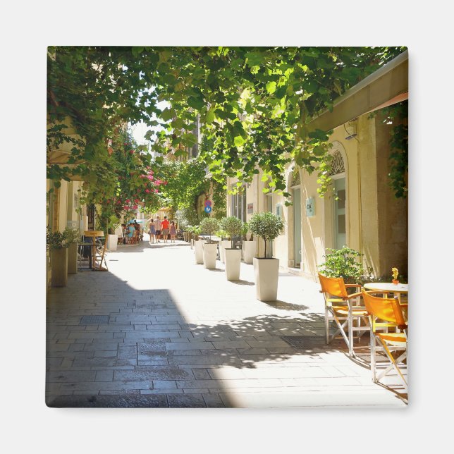 Grekland Corfu Street, Magnet (Framsidan)