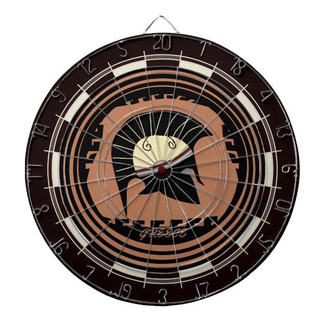 Grekland Corinthian Helmet Darttavla (Framsidan)