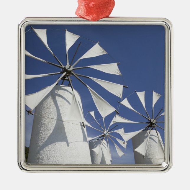 GREKLAND, CRETE, Iraklio Province, Ano Kera: 2 Julgransprydnad Metall (Framsidan)