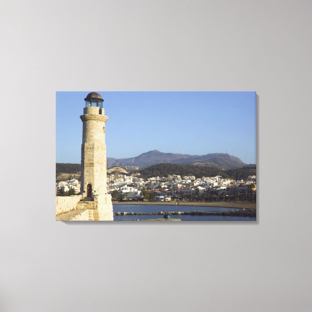 GREKLAND, CRETE, Rethymno Province, Rethymno: Canvastryck (Framsida)