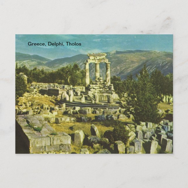 Grekland, Delphi, Tholos Vykort (Framsida)